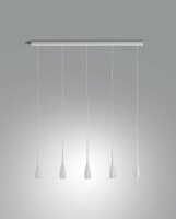 LED Pendelleuchte Wei&szlig; 3000K dimmbar 3450 lm L:120 cm