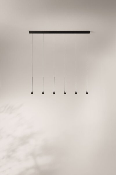 LED HÃ¤ngelampe Schwarz 3000K L:80 cm 2790 lm dekorativ