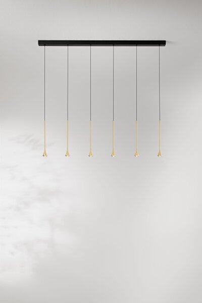 LED Pendelleuchte Messing 3000K L:80 cm 2790 lm
