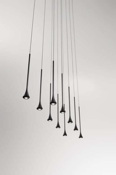 LED HÃ¤ngelampe Schwarz 3000K L:70 cm 4650 lm dekorativ