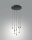 LED Hängelampe Schwarz 3000K L:50 cm 3540 lm dekorativ