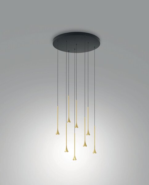 LED Pendelleuchte Messing 3000K L:50 cm 3540 lm
