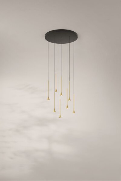 LED Pendelleuchte Messing 3000K L:50 cm 3540 lm