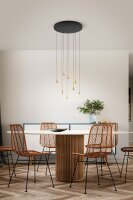 LED Pendelleuchte Messing 3000K L:50 cm 3540 lm