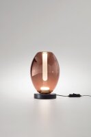 LED Tischleuchte Glas 2700/3000/4000K 23 cm Schwarz