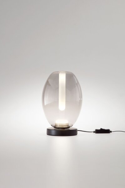 LED Tischleuchte 2700/3000/4000K Rauchglas Schwarz