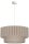 Hängelampe Stoff Grau-Beige Weiß Ø45,5 cm E27 blendarm