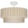 Deckenlampe Stoffschirm Ecru Weiß Ø45,5 cm E27 blendarm