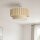 Deckenlampe Stoffschirm Ecru Weiß Ø45,5 cm E27 blendarm