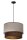 Hängelampe Stoff Grau-Beige Braun Gold rund Ø40 cm E27