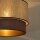 Deckenleuchte Stoff Grau-Beige Braun Gold Ø40 cm E27