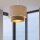 Hängelampe Stoff Grau-Beige Beige Gold Ø40 cm rund E27