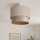 Deckenleuchte Stoff Grau-Beige Beige Gold E27 Ø40 cm