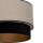 Deckenlampe Stoff Grau-Beige Schwarz Gold E27 Ø40 cm
