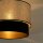 Pendelleuchte Stoff Grau-Beige Schwarz Gold Ø40 cm E27