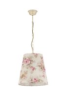 Pendelleuchte CRINE Blumen Schirm &Oslash;35cm Shabby