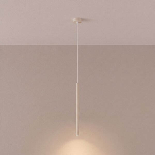 Hängelampe Stahl Beige Modern G9 Ø2,5 cm rund wohnlich