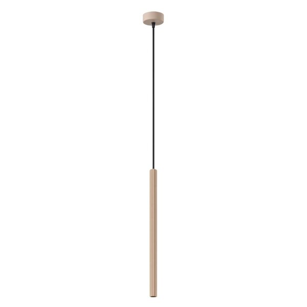 Pendelleuchte Stahl Taupe G9 Ø2,5 cm rund wohnlich