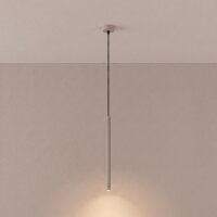 Pendelleuchte Stahl Taupe G9 Ø2,5 cm rund wohnlich