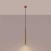 Hängelampe Stahl Ockerrot Modern G9 Ø2,5cm...