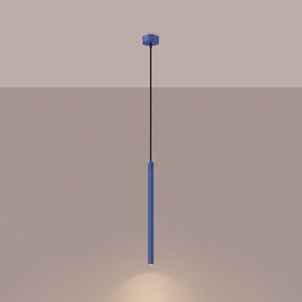 Pendelleuchte Stahl Ultramarin Modern G9 Ø2,5 cm rund