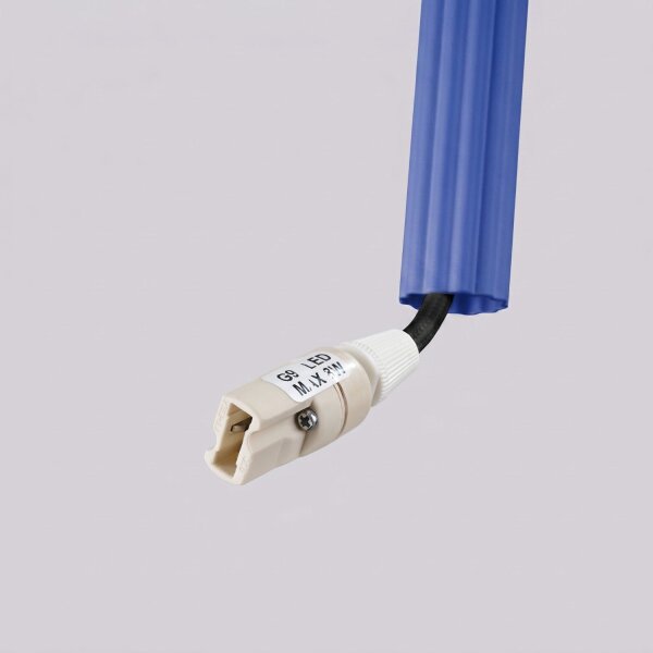 Pendelleuchte Stahl Ultramarin 2-flammig G9 Ø15 cm rund