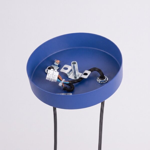 Pendelleuchte Stahl Ultramarin 2-flammig G9 Ø15 cm rund