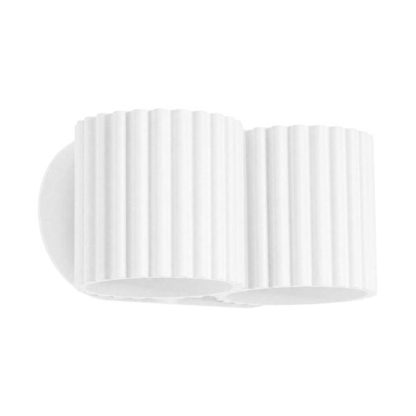 Wandlampe Up Down indirekt Aluminium Weiß G9 T:12cm