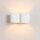 Wandlampe Up Down indirekt Aluminium Weiß G9 T:12cm