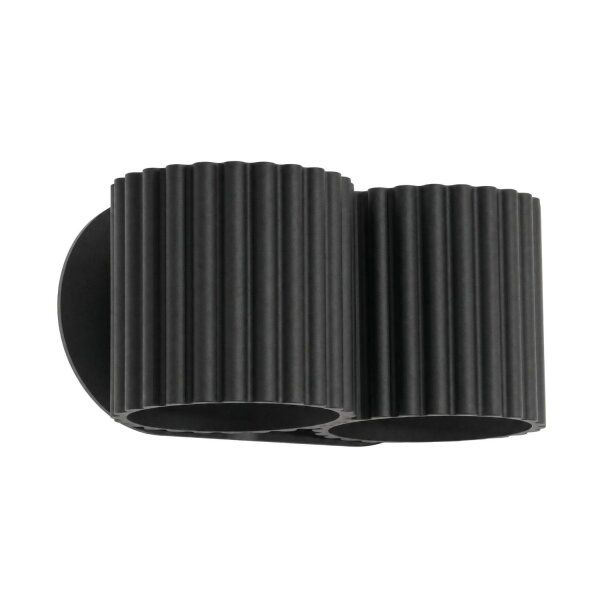 Wandlampe Up Down Aluminium Schwarz 2-flammig G9 H:10cm