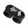 Wandlampe Up Down Aluminium Schwarz 2-flammig G9 H:10cm