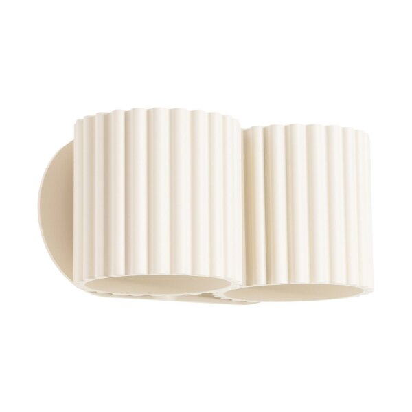 Wandlampe Up Down indirekt Aluminium Beige G9 B:21cm