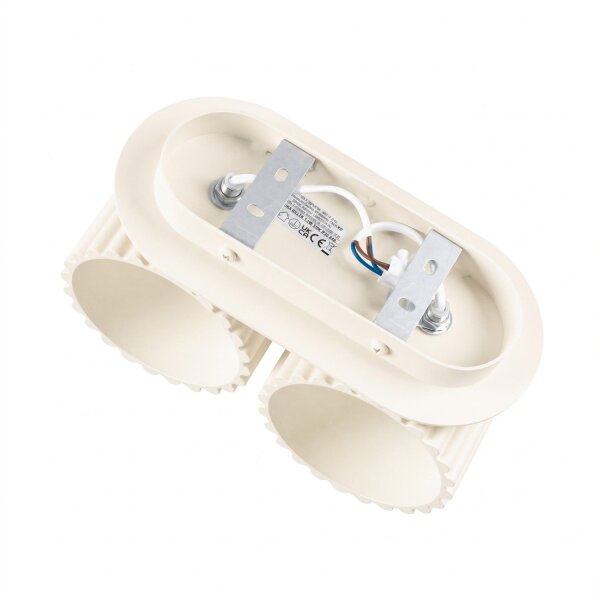 Wandlampe Up Down indirekt Aluminium Beige G9 B:21cm
