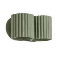 Wandlampe Up Down Aluminium Olivgr&uuml;n 2-flammig G9 12cm
