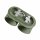 Wandlampe Up Down Aluminium Olivgrün 2-flammig G9 12cm