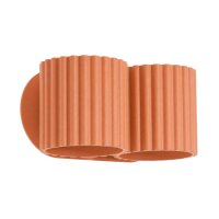 Wandlampe Up Down Aluminium Ockerrot 2-flammig G9 10cm
