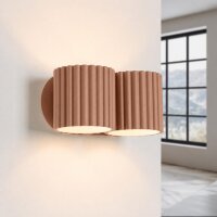 Wandlampe Up Down indirekt Aluminium Mokka G9 B:21cm
