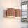 Wandlampe Up Down indirekt Aluminium Mokka G9 B:21cm