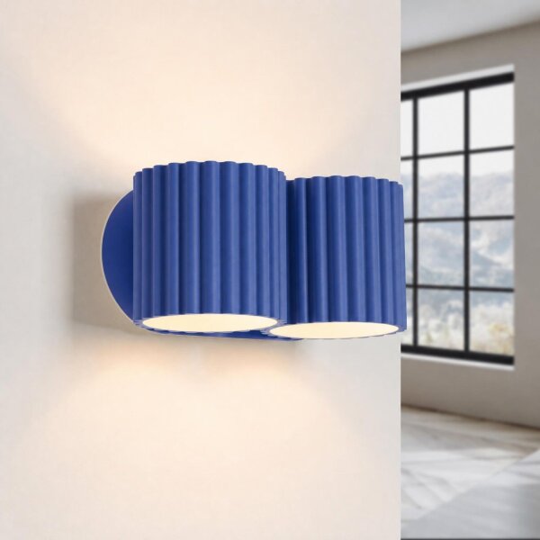 Wandleuchte Up Down Aluminium Ultramarin G9 T:12cm