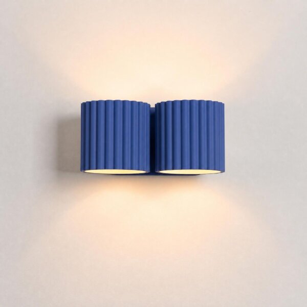Wandleuchte Up Down Aluminium Ultramarin G9 T:12cm