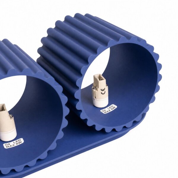 Wandleuchte Up Down Aluminium Ultramarin G9 T:12cm