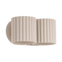 Wandlampe Up Down indirekt Aluminium Taupe G9 H:10cm