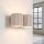 Wandlampe Up Down indirekt Aluminium Taupe G9 H:10cm
