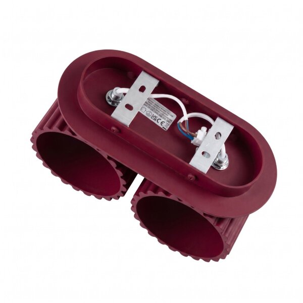 Wandlampe Up Down Aluminium Burgund 2-flammig G9 B:21cm