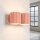 Wandlampe Up Down Aluminium Pfirsich 2-flammig G9 12cm