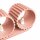 Wandlampe Up Down Aluminium Pfirsich 2-flammig G9 12cm