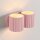 Wandlampe Up Down indirekt Aluminium Rosa G9 H:10cm
