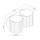 Wandlampe Up Down indirekt Aluminium Rosa G9 H:10cm