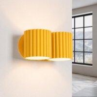Wandlampe Up Down indirekt Aluminium Gelb G9 T:12cm