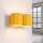 Wandlampe Up Down indirekt Aluminium Gelb G9 T:12cm
